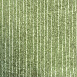 Woven Striped Cotton TISLA Sage / White